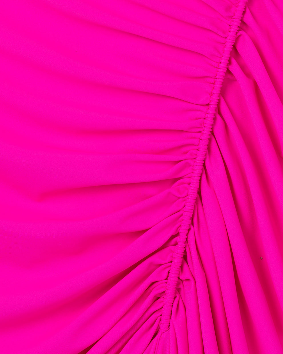 RUFFLE SIDE CUT-OUT DRESS - FUCHSIA - AZ Factory