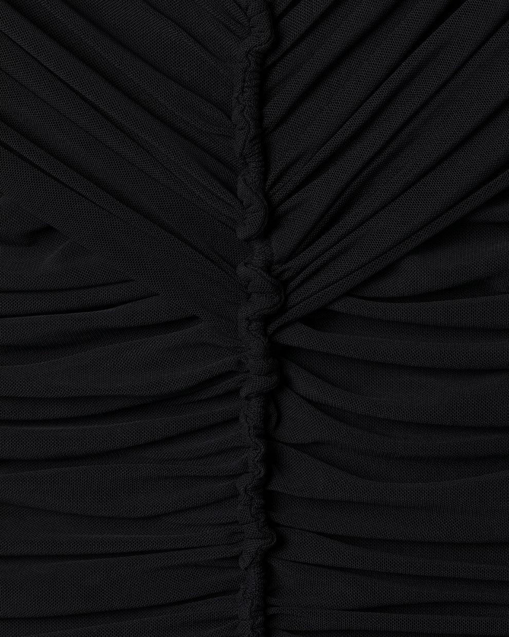 LONG SLEEVE RUCHED DRESS - BLACK - AZ Factory