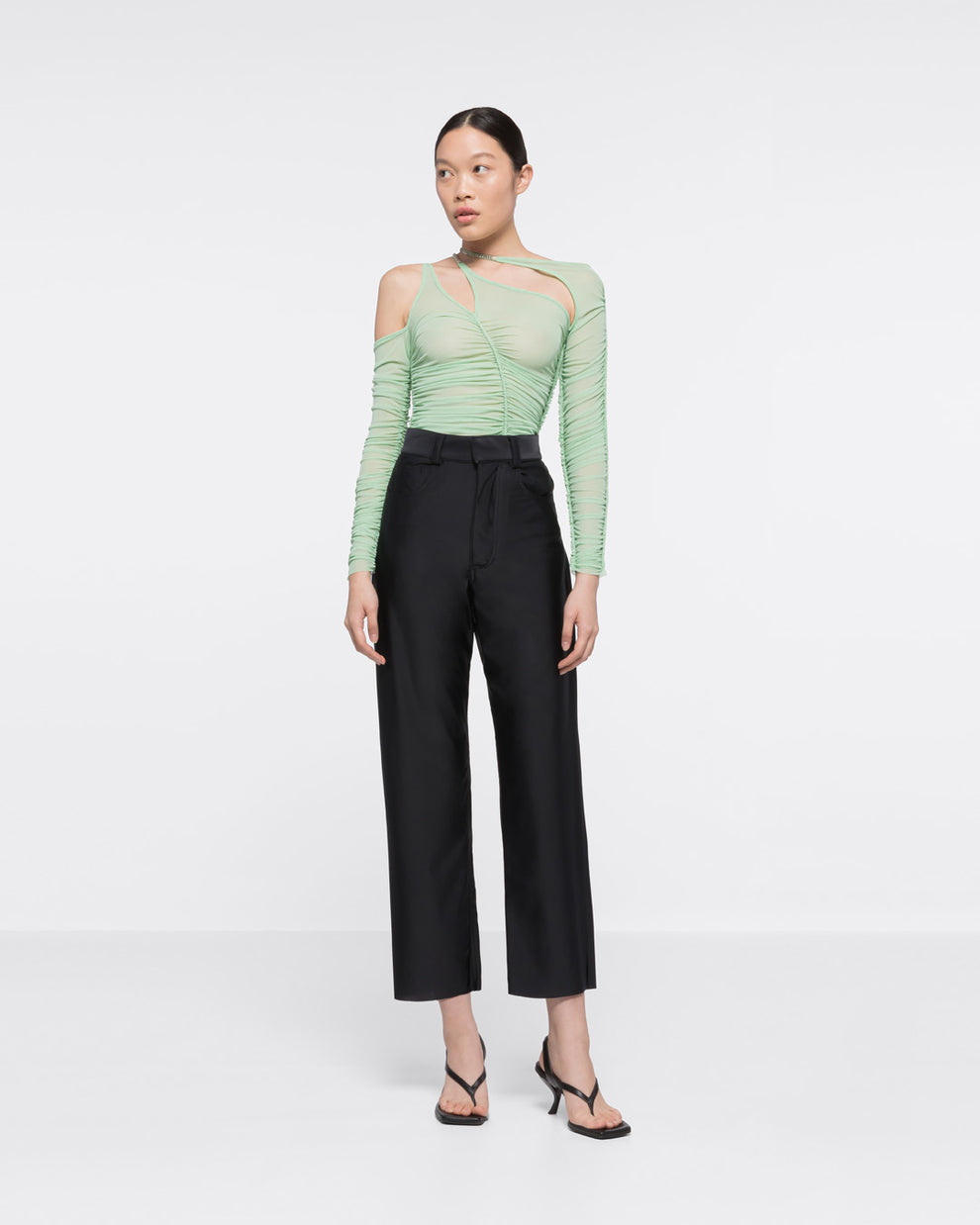 ASYMMETRIC CUT-OUT TOP - MINT - AZ Factory