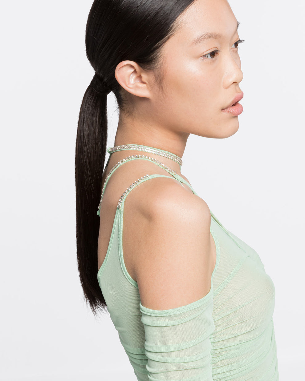 ASYMMETRIC CUT-OUT TOP - MINT - AZ Factory