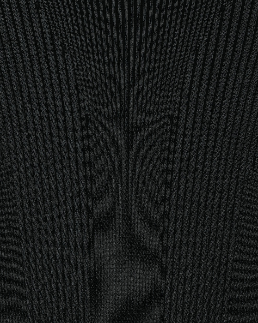 RIBBED KNIT TURTLENECK SLIT DRESS - BLACK/DARK GREEN - AZ Factory