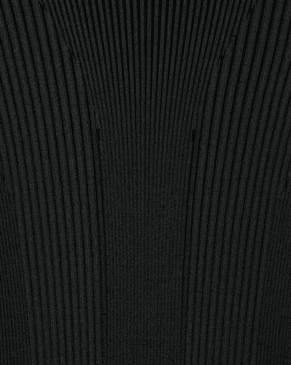 RIBBED KNIT TURTLENECK SLIT DRESS - BLACK/DARK GREEN - AZ Factory
