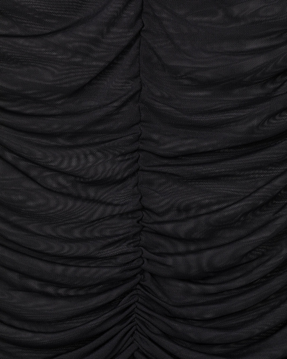 RUCHED LONG SLEEVE TOP - BLACK - AZ Factory