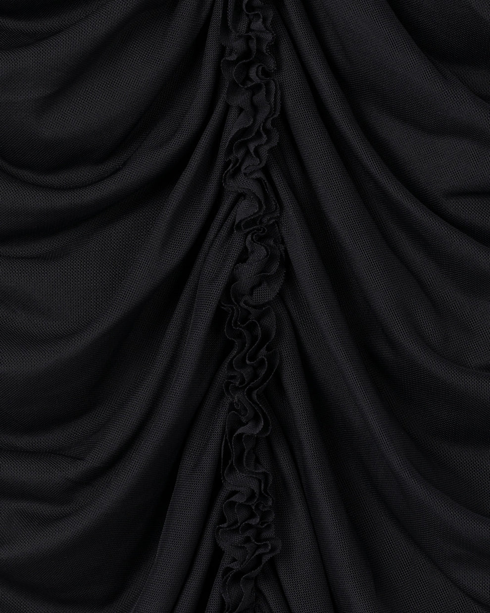 RUCHED ROSE KNOT MINI DRESS - BLACK - AZ Factory