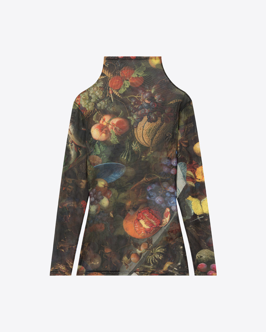 BON APPETIT TURTLENECK TOP - MULTICOLOR - AZ Factory