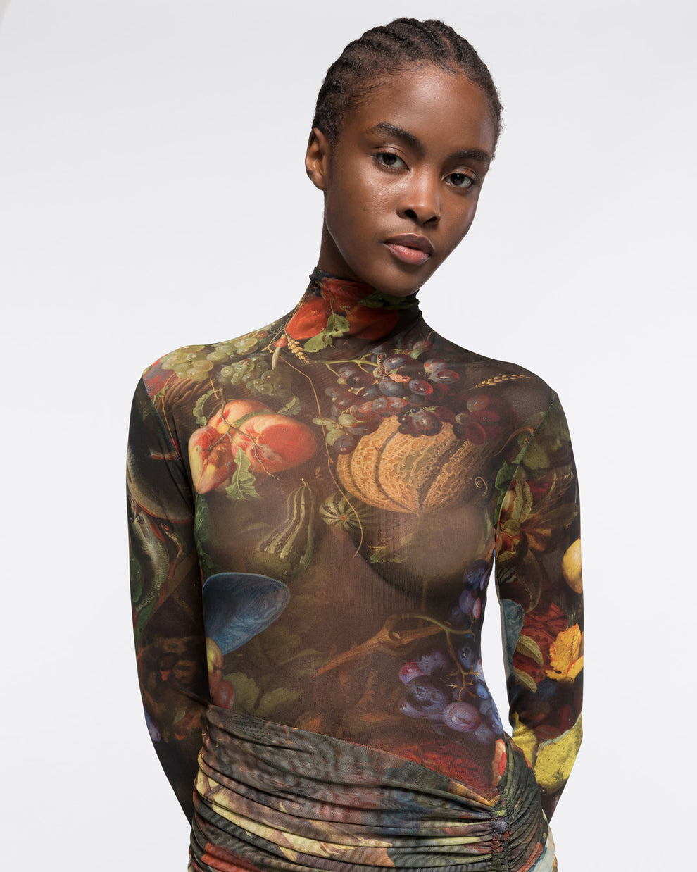 BON APPETIT TURTLENECK TOP - MULTICOLOR - AZ Factory