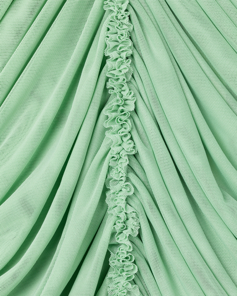 RUCHED ROSE KNOT MIDI DRESS - MINT - AZ Factory