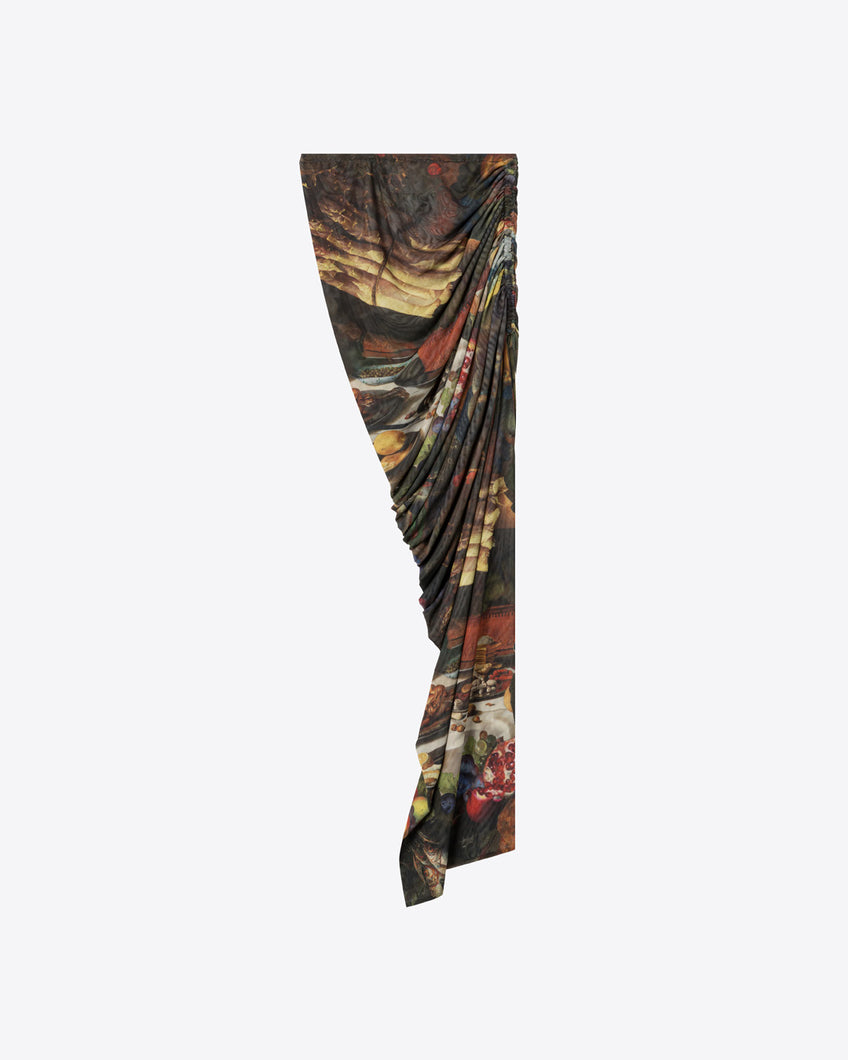 BON APPETIT HIGH SLIT SKIRT - MULTICOLOR - AZ Factory