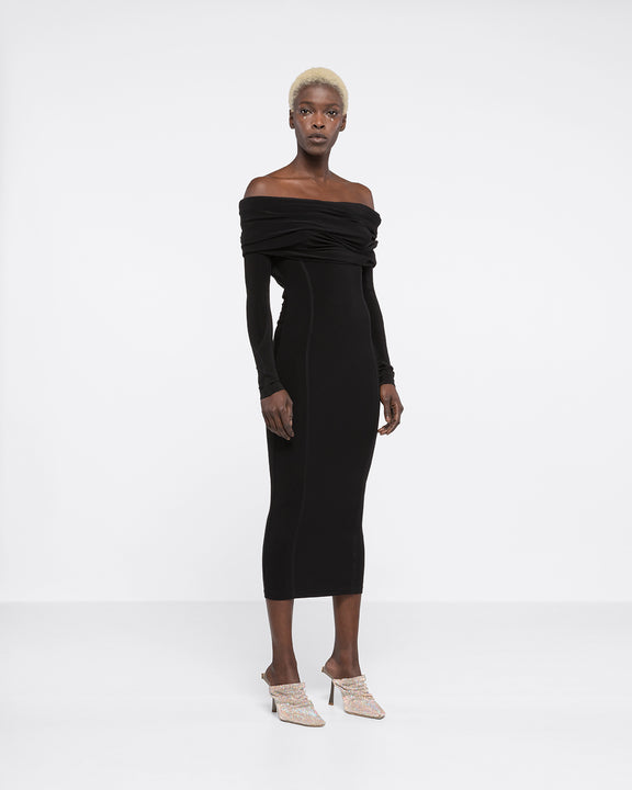 FATNA DRESS - BLACK - AZ Factory