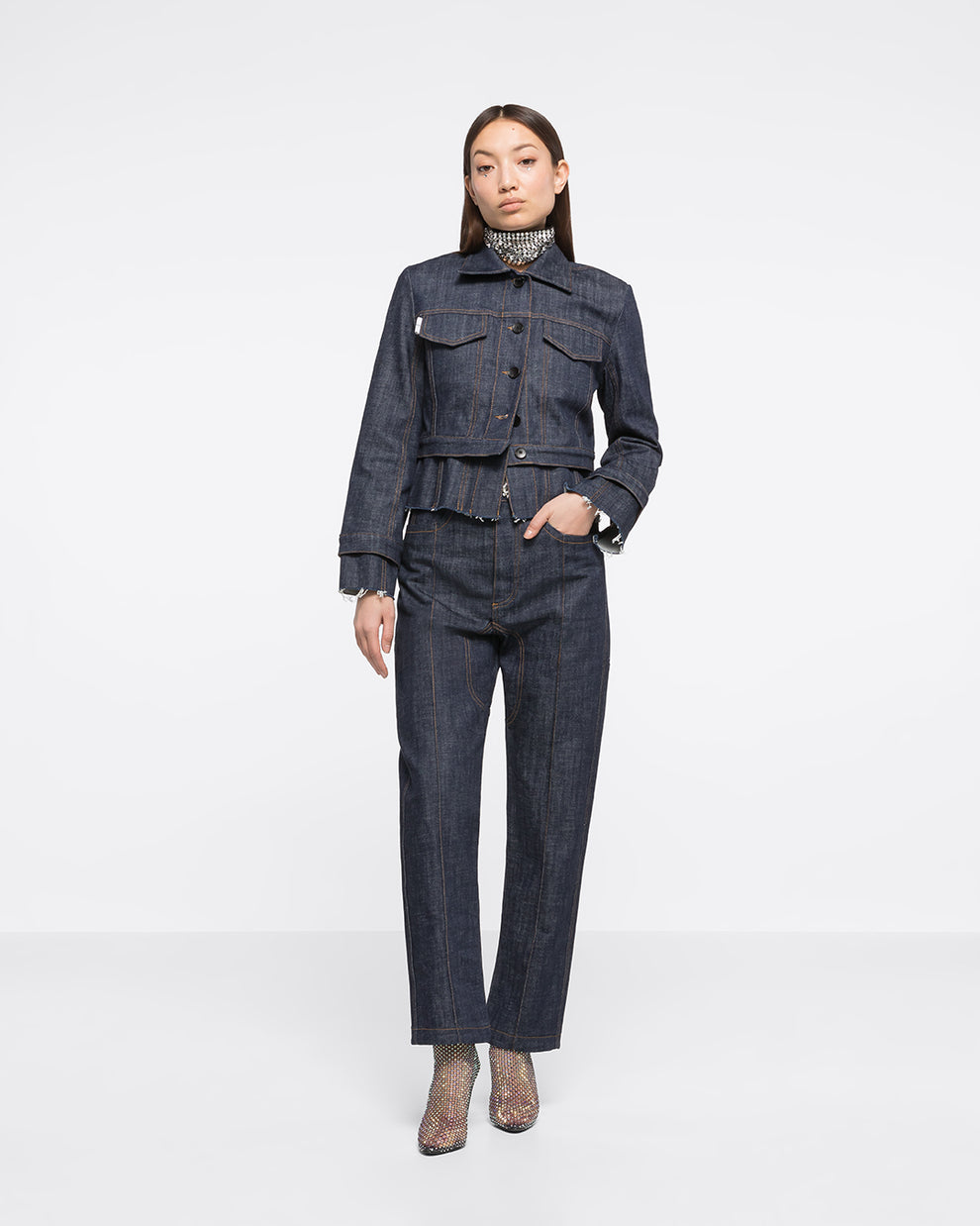 LULU JACKET - DENIM - AZ Factory