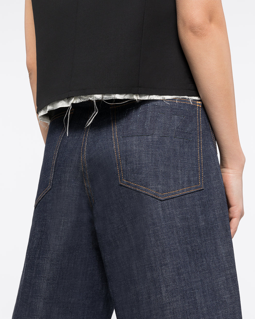 FORMAL DENIM SHORT - DENIM - AZ Factory