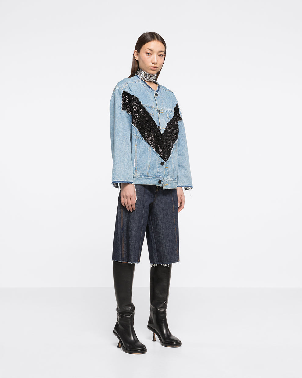 RENE GIANT V DENIM JACKET - BLACK - AZ Factory
