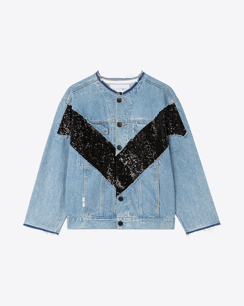 RENE GIANT V DENIM JACKET - BLACK - AZ Factory
