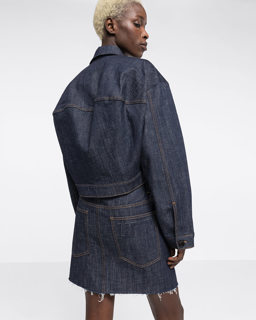 BOULE DENIM SKIRT - DENIM - AZ Factory