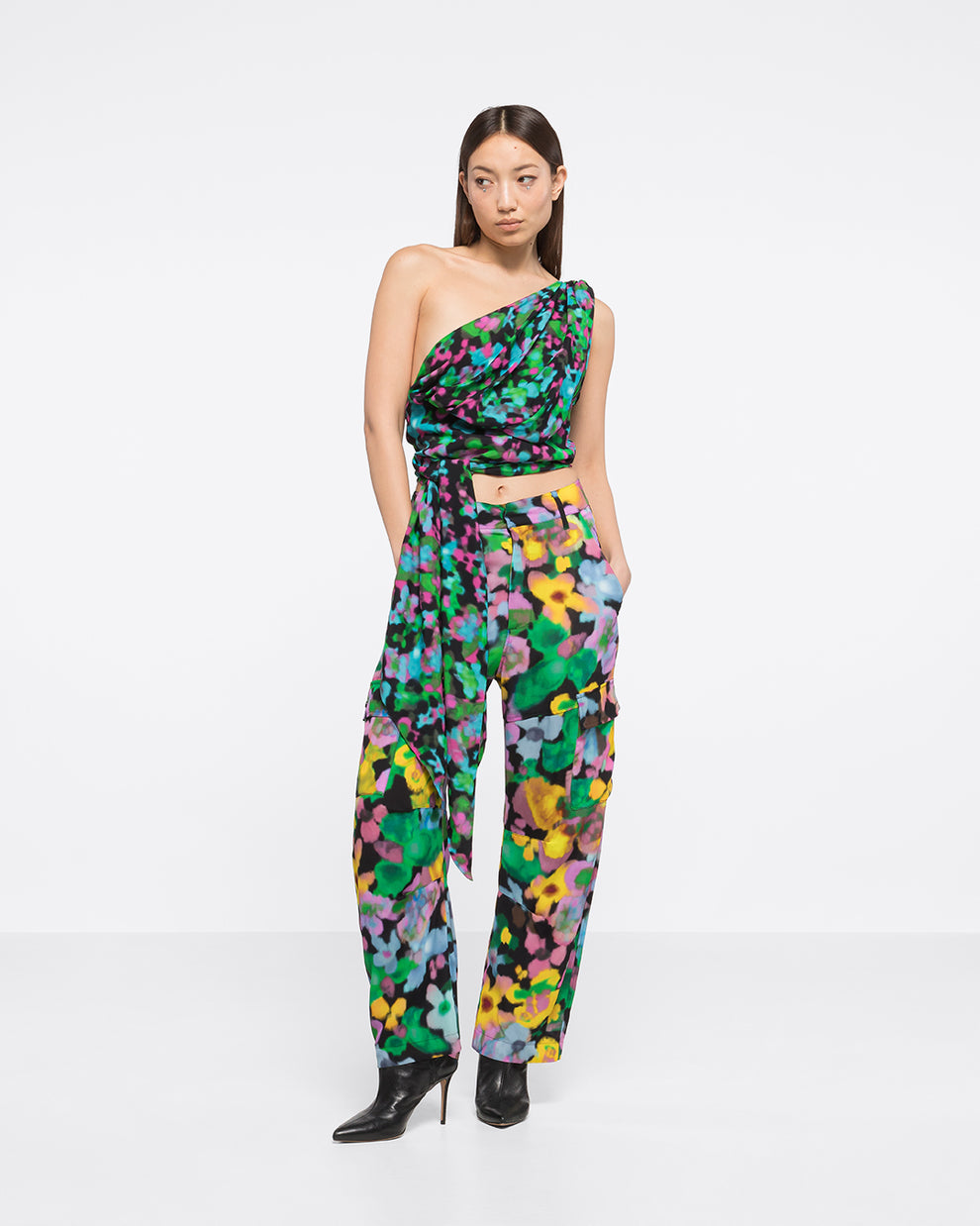 MORGAN PANT - FLOWERS PRINT - AZ Factory