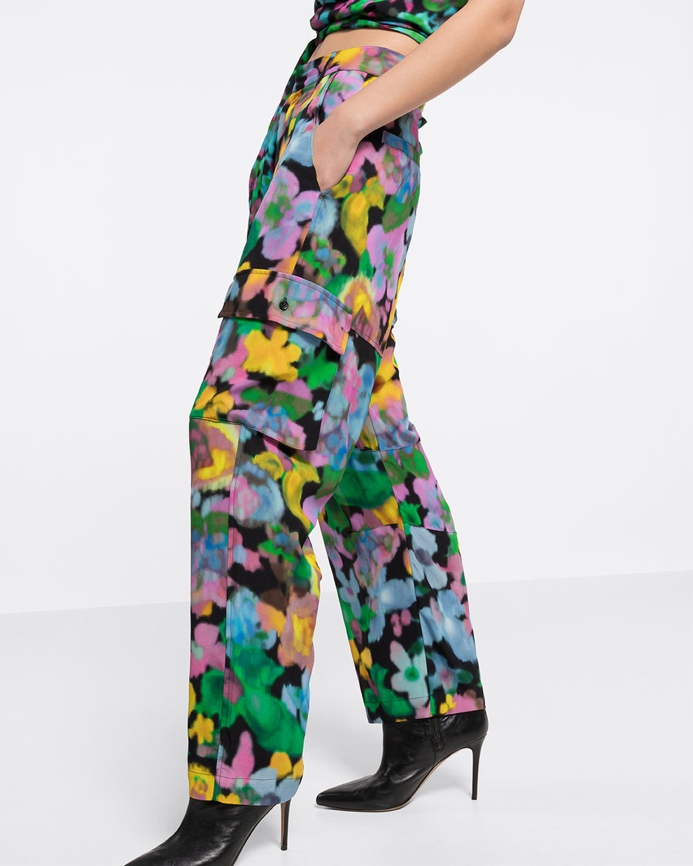 MORGAN PANT - FLOWERS PRINT - AZ Factory