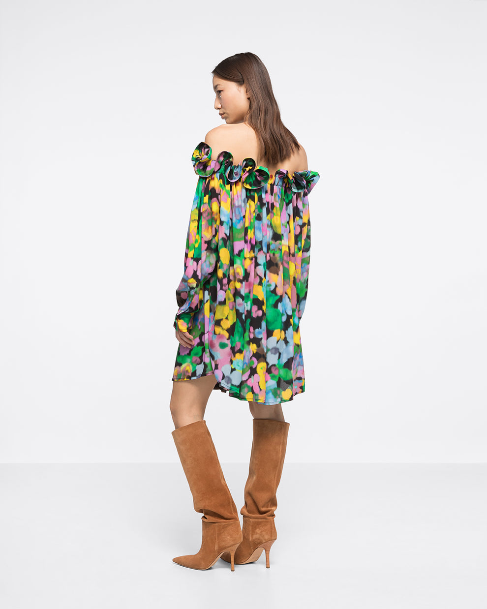 THEODORA DRESS - FLOWERS PRINT - AZ Factory