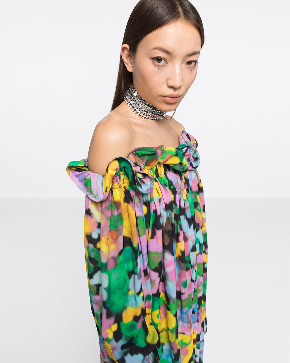 THEODORA DRESS - FLOWERS PRINT - AZ Factory