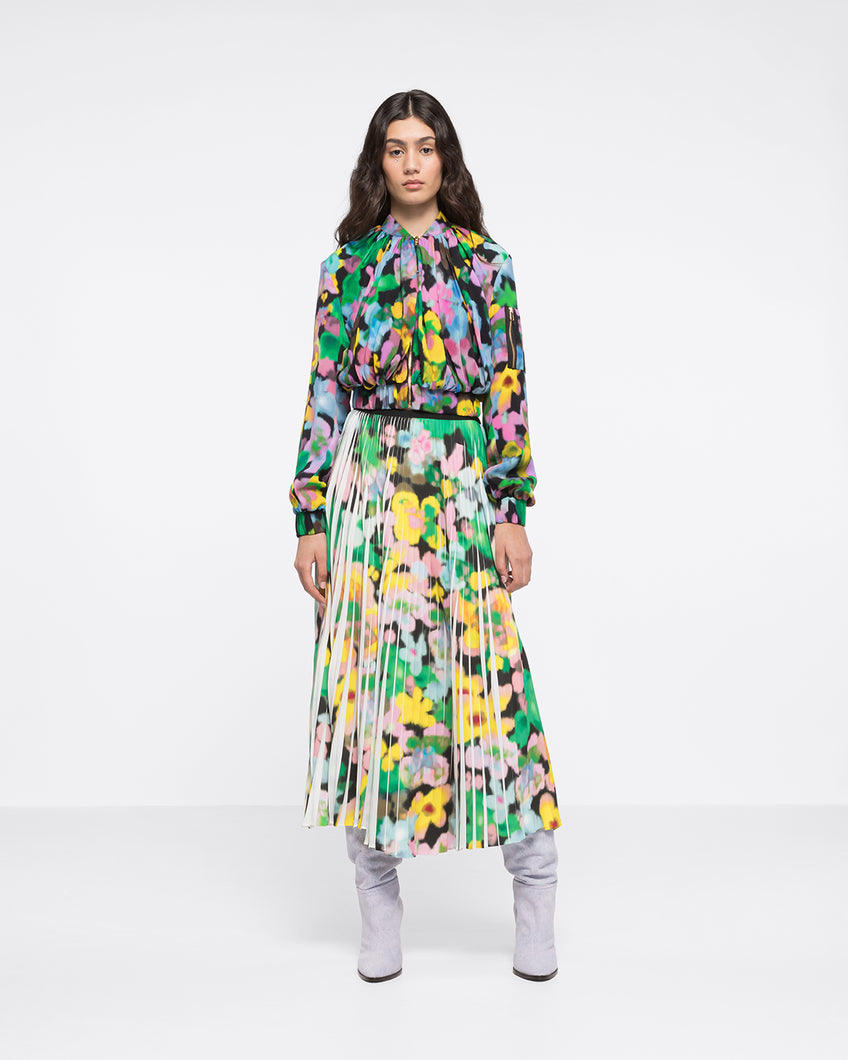 MINI FLORAL BOMBER - FLOWERS PRINT - AZ Factory