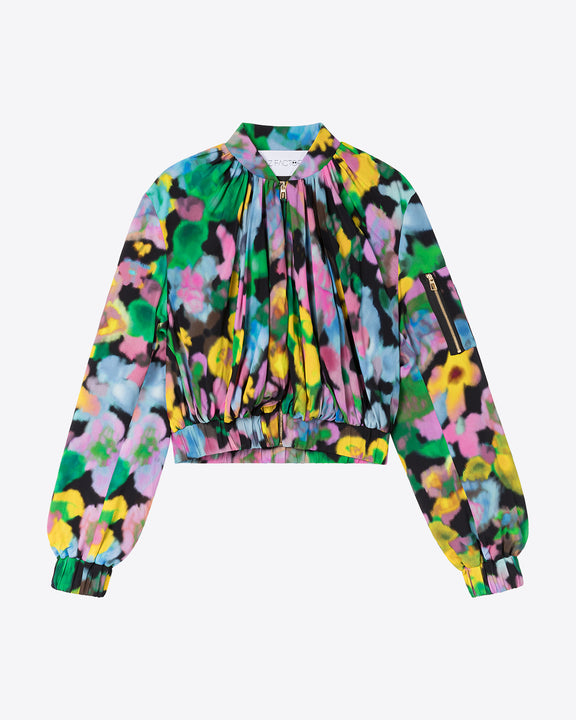 
MINI FLORAL BOMBER - FLOWERS PRINT - AZ Factory