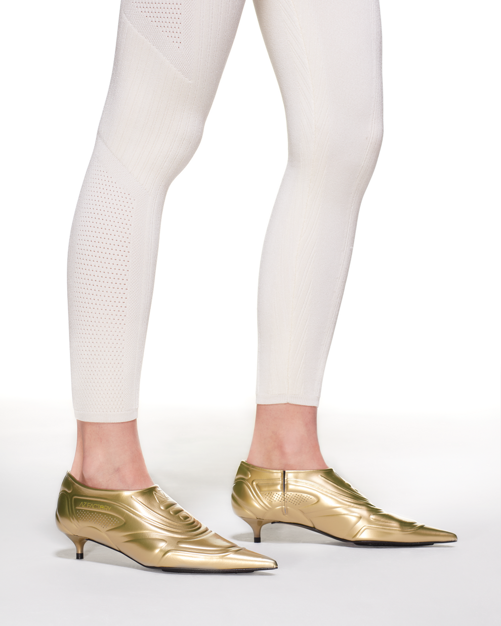 SNEAKYPUMPS KITTEN HEEL - GOLD - AZ Factory