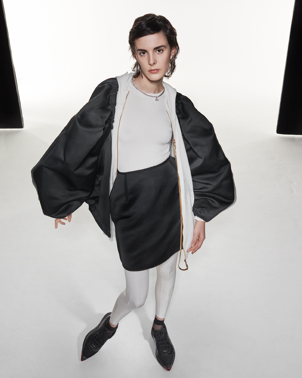 DUCHESSE BALLOON JACKET - BLACK - AZ Factory