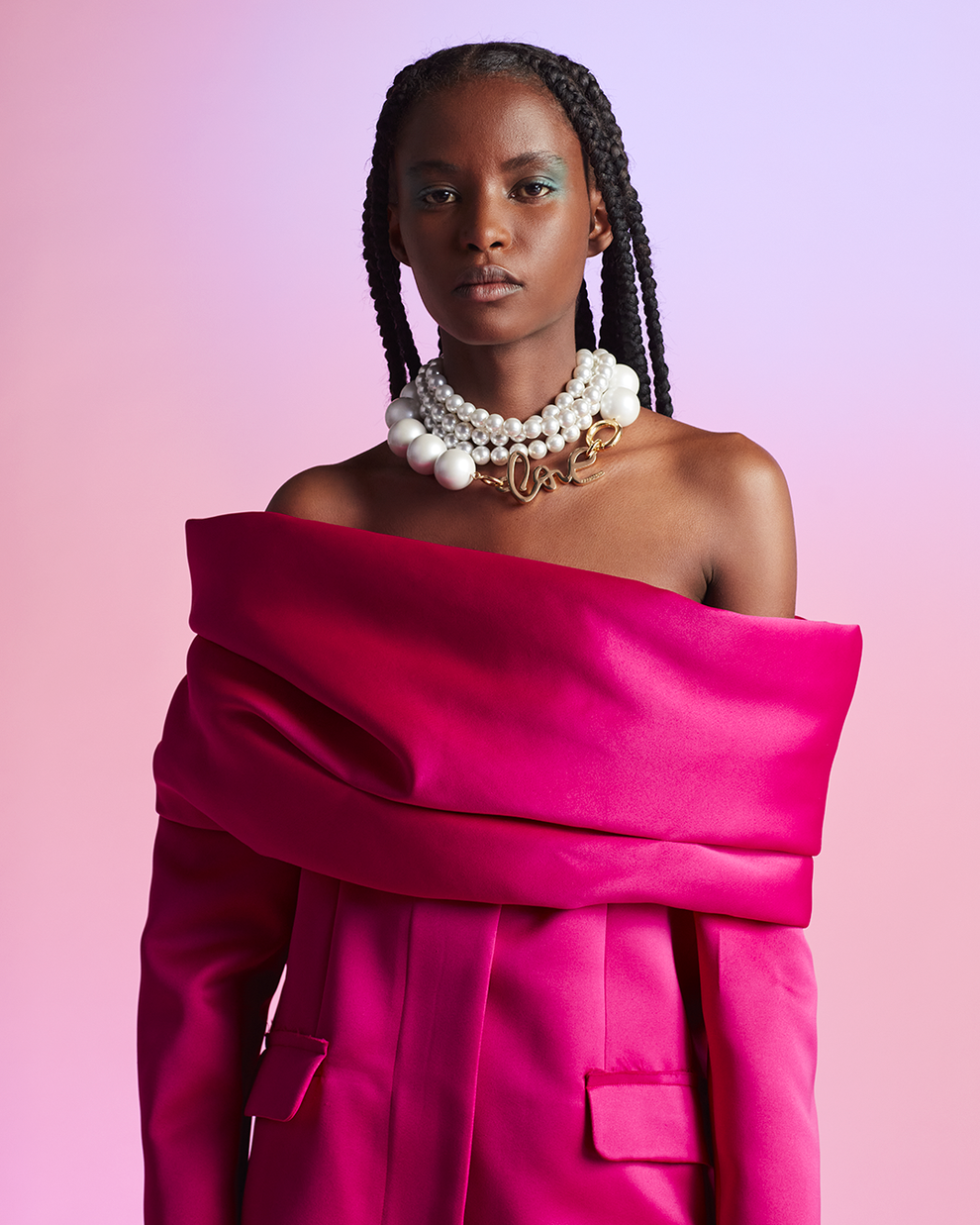 DUCHESSE WRAP JACKET - FUCHSIA - AZ Factory