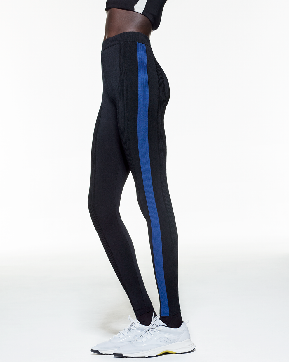 STRIPE LEGGING BLUE - BLACK - AZ Factory