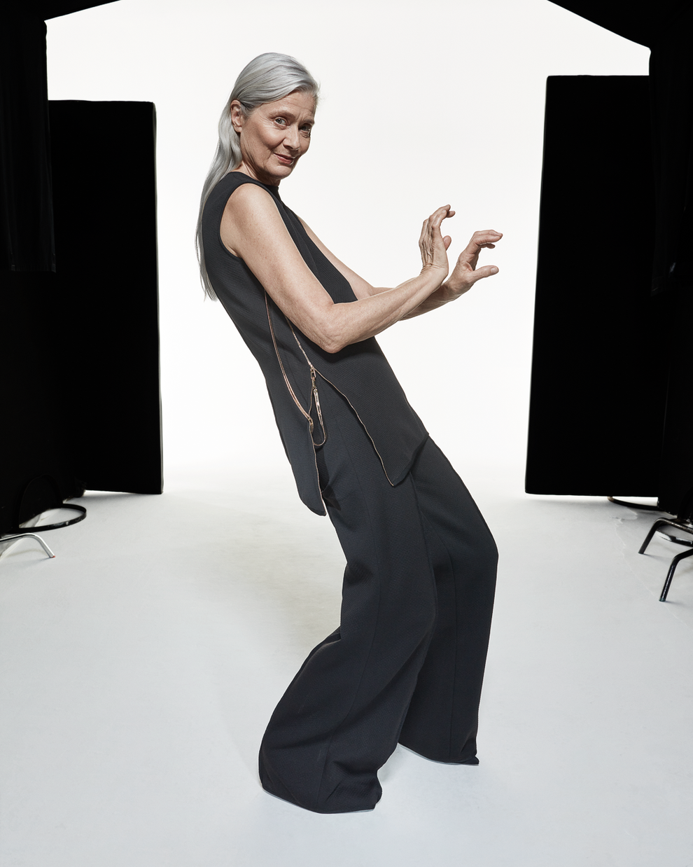 MICROPIQUE TUNIC TOP - BLACK - AZ Factory