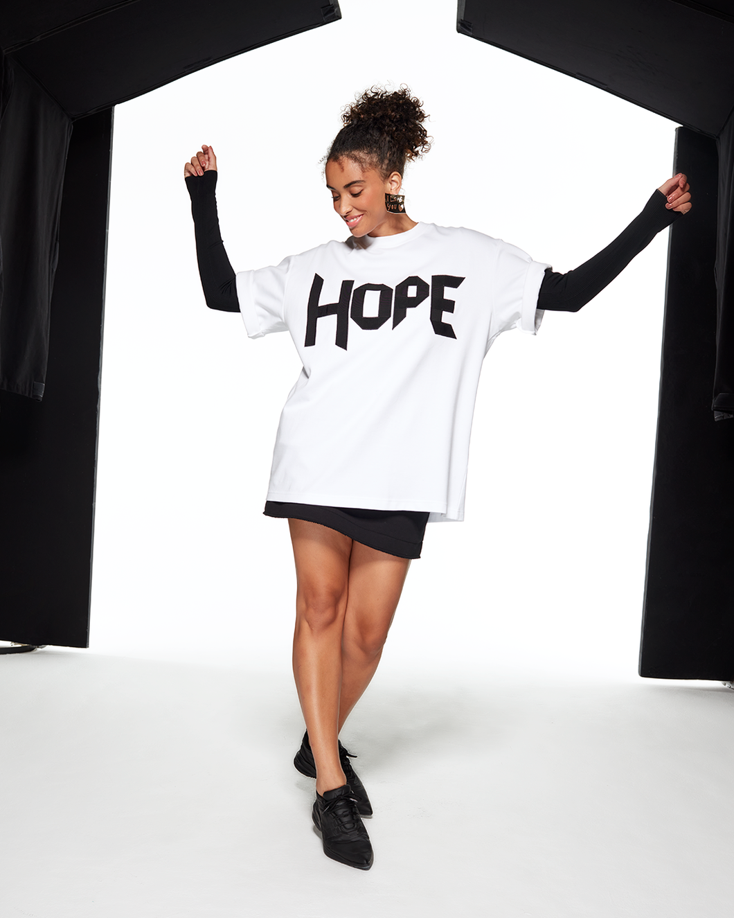 ORGANIC COTTON T-SHIRT HOPE - WHITE