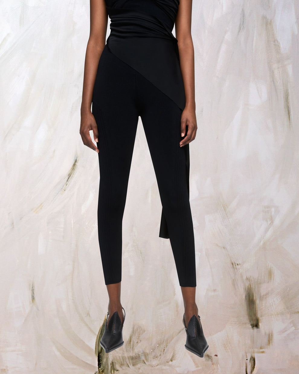 – SCULPT - Fashion AZ BLACK LEGGING - High-End Factory Designer