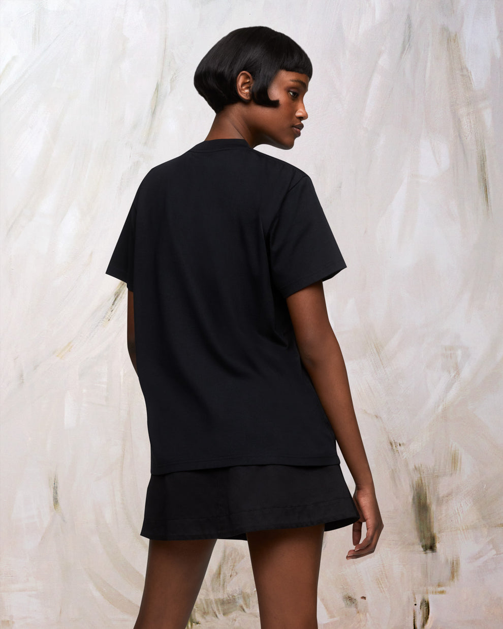 CUT-OUT T-SHIRT - BLACK - AZ Factory