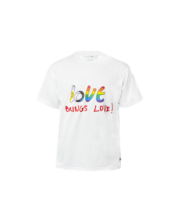 
LOVE BRINGS LOVE PRIDE T-SHIRT - MULTICOLOR / WHITE - AZ Factory