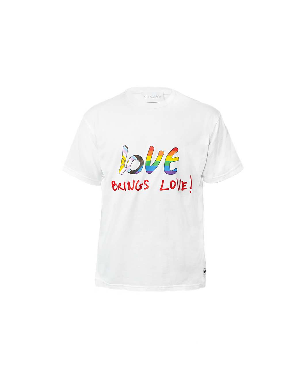 LOVE BRINGS LOVE PRIDE T-SHIRT - MULTICOLOR / WHITE