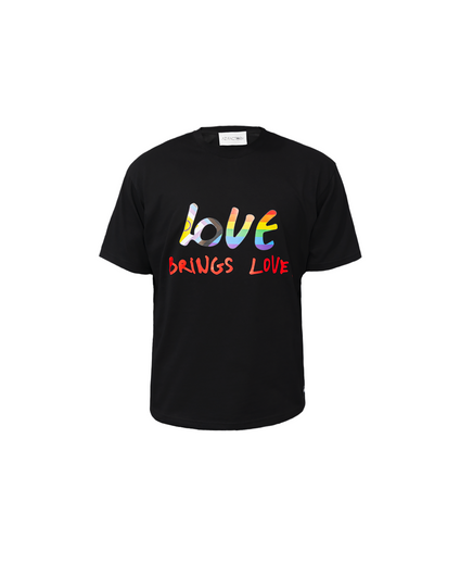 LOVE BRINGS LOVE PRIDE T-SHIRT - MULTICOLOR / BLACK
