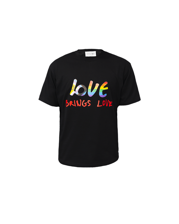 
LOVE BRINGS LOVE PRIDE T-SHIRT - MULTICOLOR / BLACK - AZ Factory