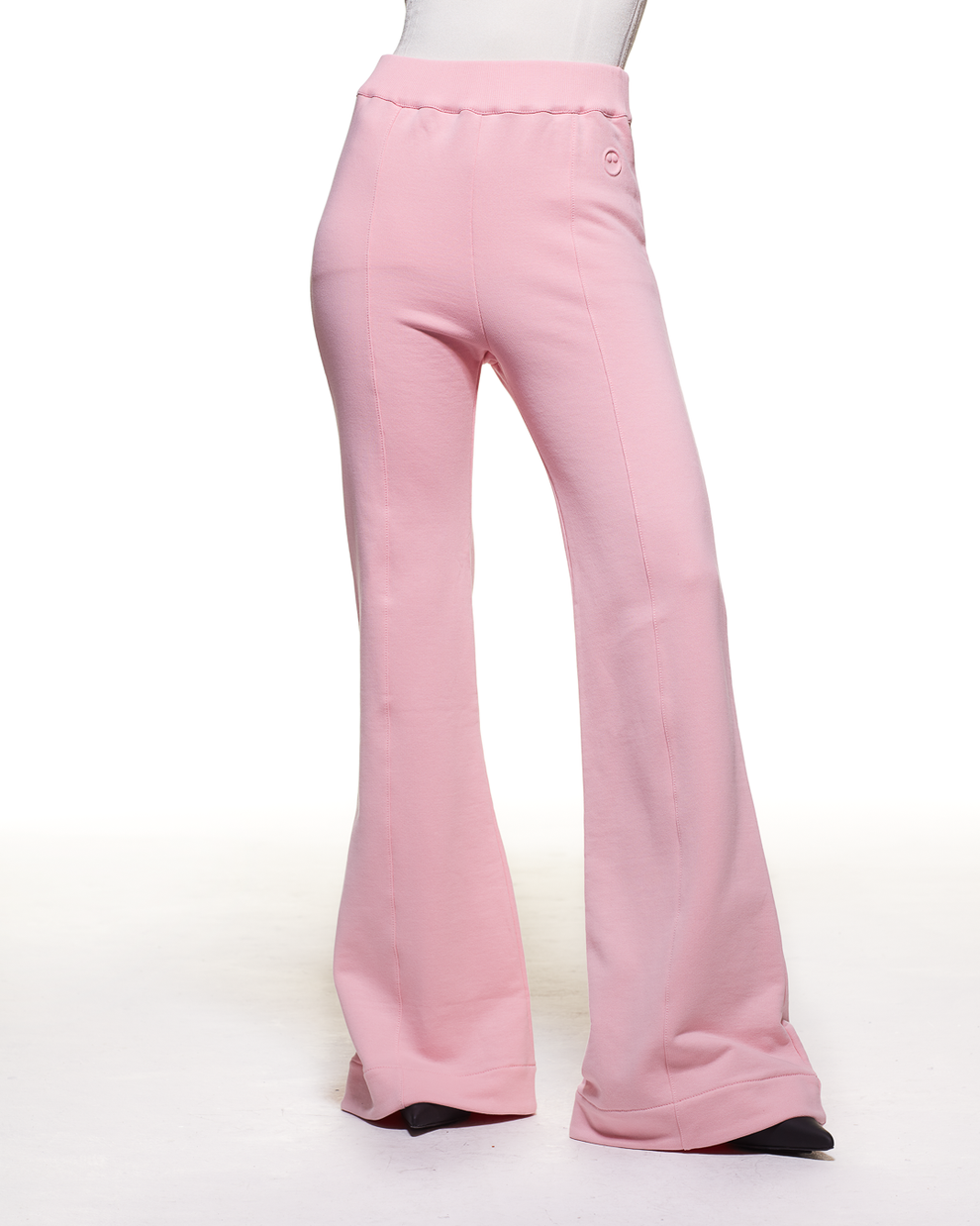 Baby pink hotsell flared trousers