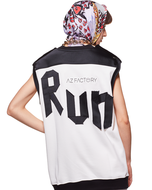 
RUN ORGANIC COTTON SEACELL BLEND SLEEVELESS TOP - WHITE - AZ Factory