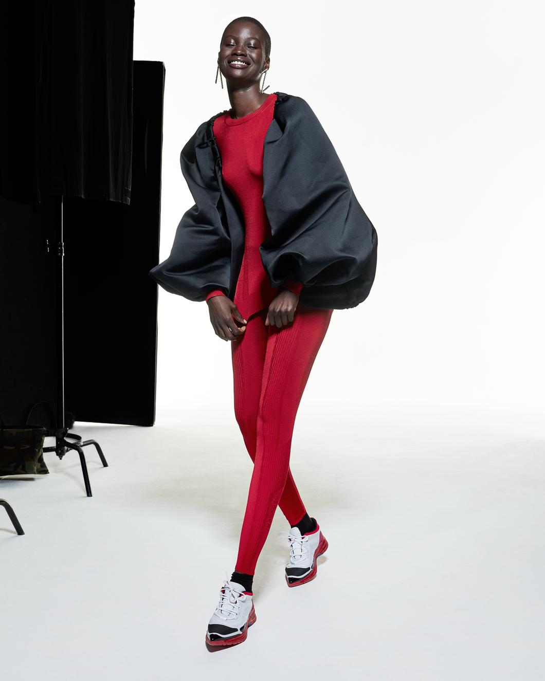 DUCHESSE BALLOON JACKET - BLACK