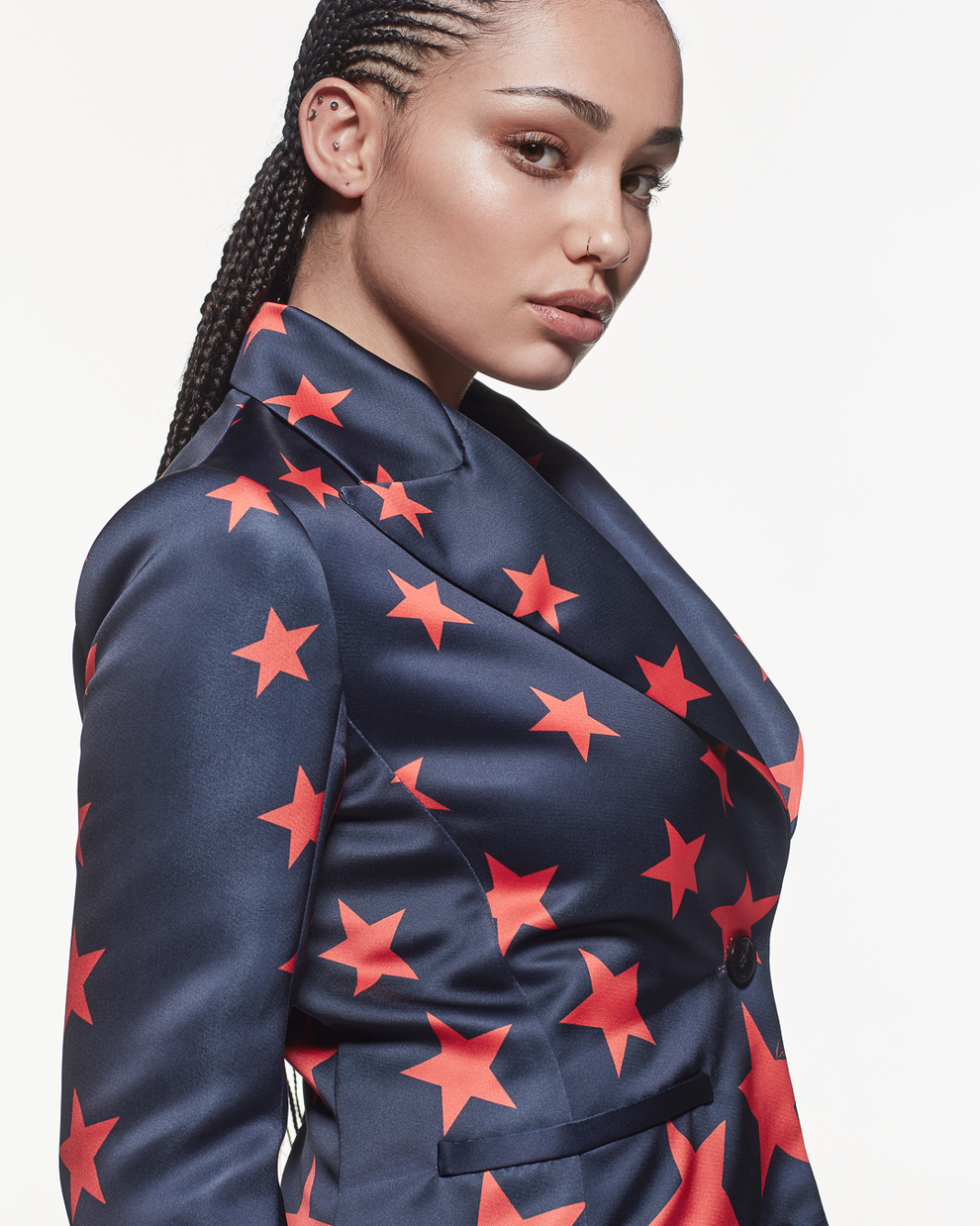 DUCHESSE TAILORED JACKET YOU ARE  A STAR - NAVY / RED - AZ Factory