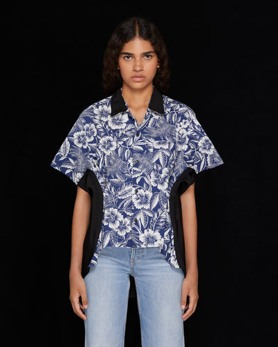 

STYLE 18 T-SHIRT - BLACK / BLUE - AZ Factory