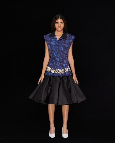

STYLE 6 DRESS - BLACK / BLUE - AZ Factory