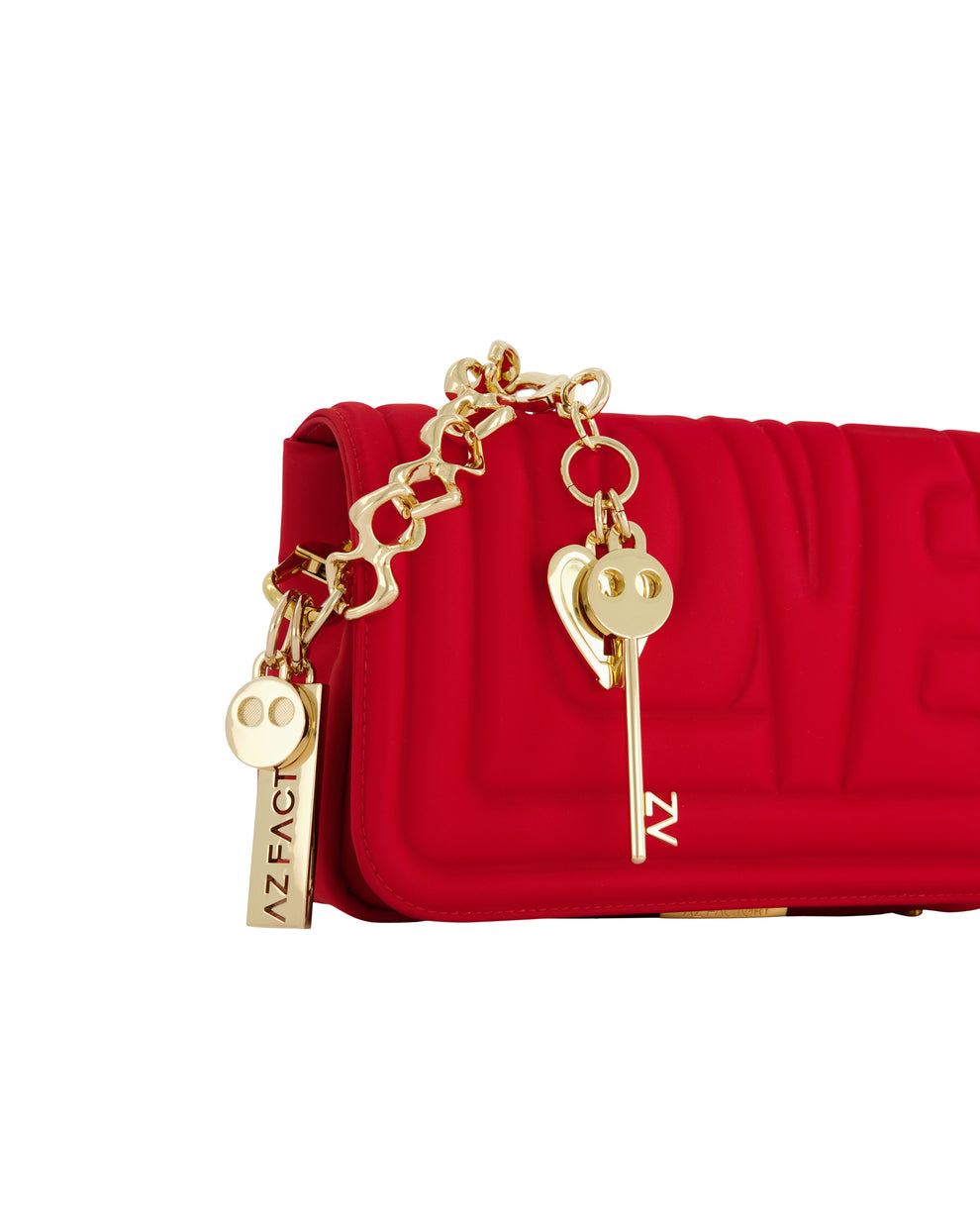 KEYRING HEART LOCK - GOLD - AZ Factory
