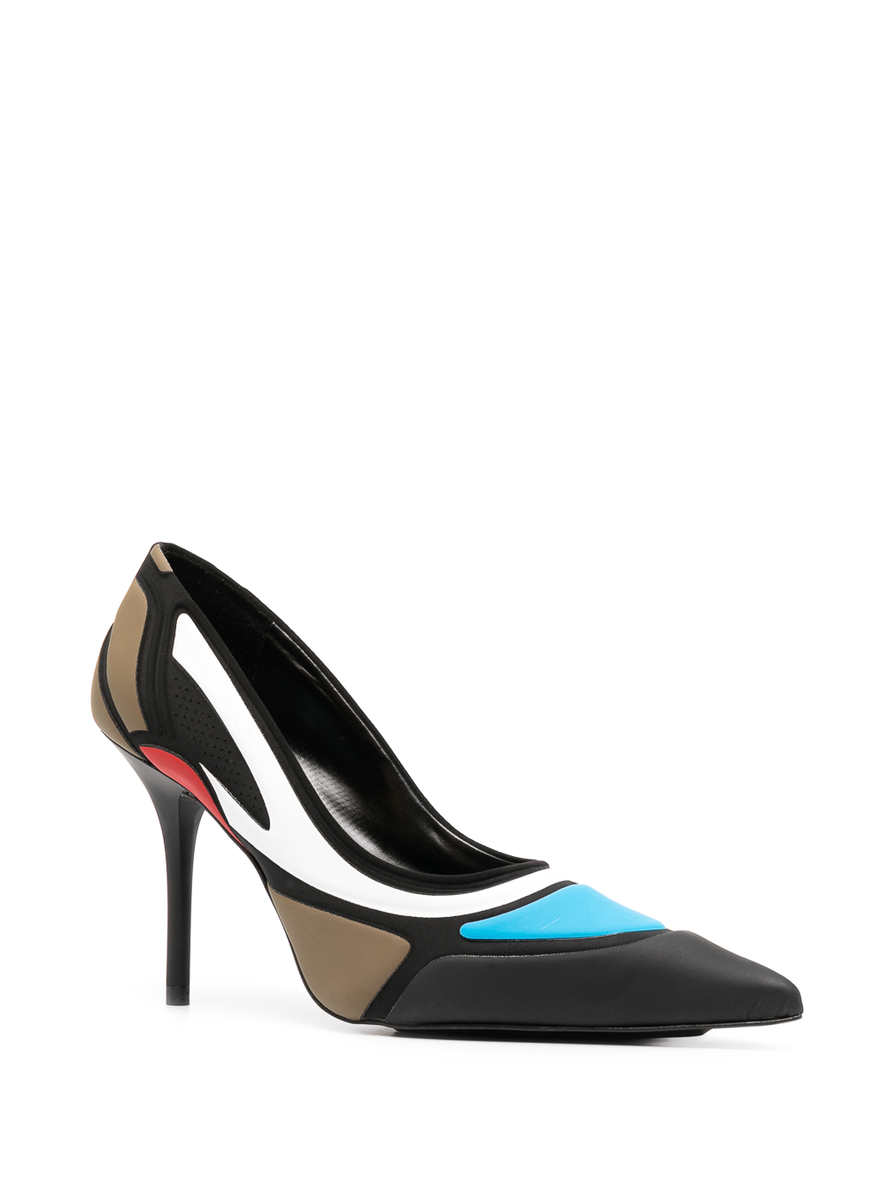 SNEAKYPUMPS HIGH HEEL - KHAKI / BLUE