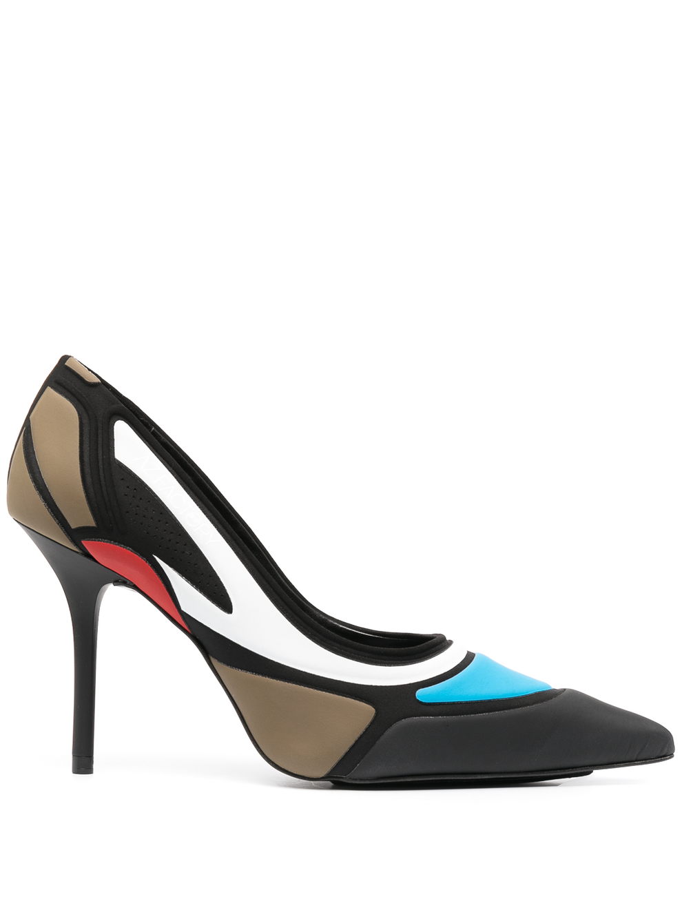 SNEAKYPUMPS HIGH HEEL - KHAKI / BLUE - AZ Factory