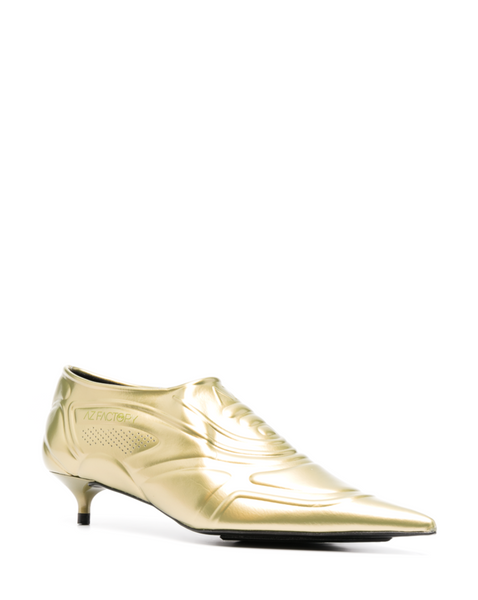 Covergirl Gold Diamante Sling Back Pointed Heels – Club L London - IRE